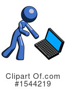 Blue Design Mascot Clipart #1544219 by Leo Blanchette