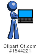 Blue Design Mascot Clipart #1544221 by Leo Blanchette