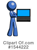 Blue Design Mascot Clipart #1544222 by Leo Blanchette