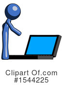 Blue Design Mascot Clipart #1544225 by Leo Blanchette
