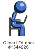 Blue Design Mascot Clipart #1544226 by Leo Blanchette