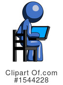 Blue Design Mascot Clipart #1544228 by Leo Blanchette