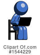 Blue Design Mascot Clipart #1544229 by Leo Blanchette
