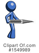 Blue Design Mascot Clipart #1549989 by Leo Blanchette