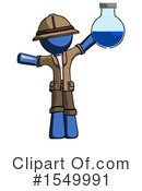 Blue Design Mascot Clipart #1549991 by Leo Blanchette
