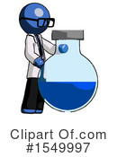 Blue Design Mascot Clipart #1549997 by Leo Blanchette
