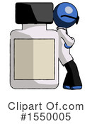 Blue Design Mascot Clipart #1550005 by Leo Blanchette