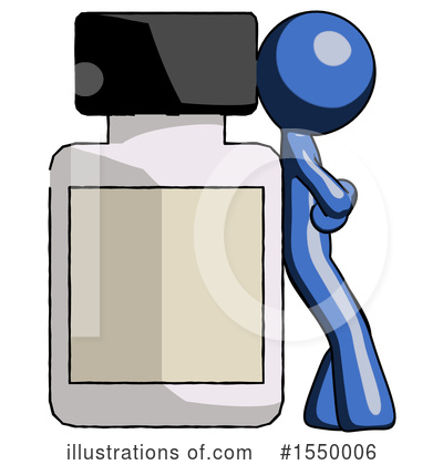 Royalty-Free (RF) Blue Design Mascot Clipart Illustration by Leo Blanchette - Stock Sample #1550006