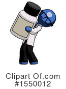 Blue Design Mascot Clipart #1550012 by Leo Blanchette