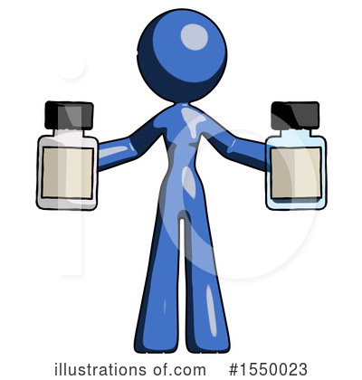 Royalty-Free (RF) Blue Design Mascot Clipart Illustration by Leo Blanchette - Stock Sample #1550023