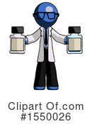 Blue Design Mascot Clipart #1550026 by Leo Blanchette