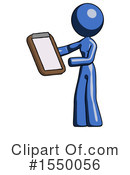 Blue Design Mascot Clipart #1550056 by Leo Blanchette