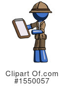 Blue Design Mascot Clipart #1550057 by Leo Blanchette