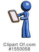 Blue Design Mascot Clipart #1550058 by Leo Blanchette