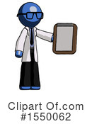 Blue Design Mascot Clipart #1550062 by Leo Blanchette