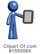 Blue Design Mascot Clipart #1550064 by Leo Blanchette