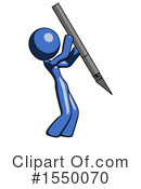 Blue Design Mascot Clipart #1550070 by Leo Blanchette