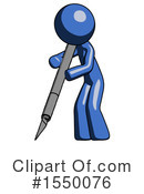 Blue Design Mascot Clipart #1550076 by Leo Blanchette