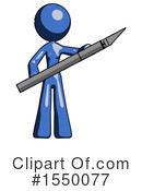 Blue Design Mascot Clipart #1550077 by Leo Blanchette