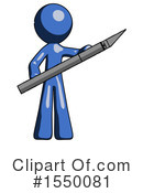 Blue Design Mascot Clipart #1550081 by Leo Blanchette