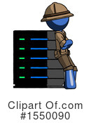 Blue Design Mascot Clipart #1550090 by Leo Blanchette
