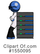 Blue Design Mascot Clipart #1550095 by Leo Blanchette