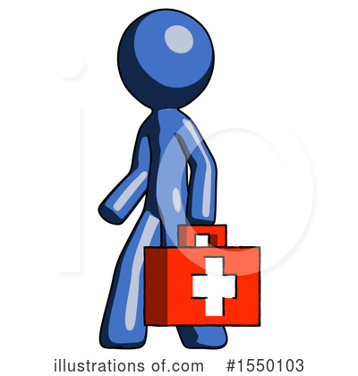 Royalty-Free (RF) Blue Design Mascot Clipart Illustration by Leo Blanchette - Stock Sample #1550103