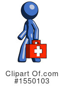 Blue Design Mascot Clipart #1550103 by Leo Blanchette