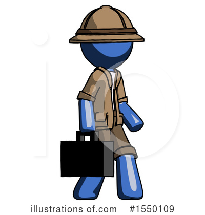 Royalty-Free (RF) Blue Design Mascot Clipart Illustration by Leo Blanchette - Stock Sample #1550109