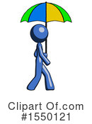 Blue Design Mascot Clipart #1550121 by Leo Blanchette