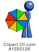 Blue Design Mascot Clipart #1550126 by Leo Blanchette