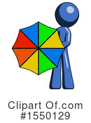 Blue Design Mascot Clipart #1550129 by Leo Blanchette