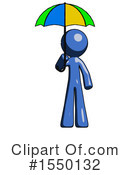 Blue Design Mascot Clipart #1550132 by Leo Blanchette