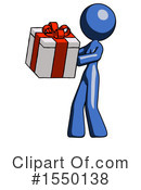 Blue Design Mascot Clipart #1550138 by Leo Blanchette