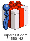 Blue Design Mascot Clipart #1550142 by Leo Blanchette