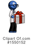 Blue Design Mascot Clipart #1550152 by Leo Blanchette