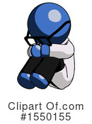 Blue Design Mascot Clipart #1550155 by Leo Blanchette