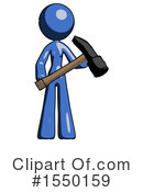 Blue Design Mascot Clipart #1550159 by Leo Blanchette