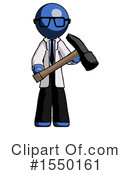 Blue Design Mascot Clipart #1550161 by Leo Blanchette