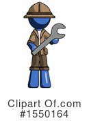 Blue Design Mascot Clipart #1550164 by Leo Blanchette