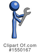 Blue Design Mascot Clipart #1550167 by Leo Blanchette