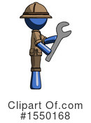 Blue Design Mascot Clipart #1550168 by Leo Blanchette