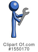 Blue Design Mascot Clipart #1550170 by Leo Blanchette