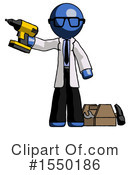 Blue Design Mascot Clipart #1550186 by Leo Blanchette