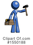 Blue Design Mascot Clipart #1550188 by Leo Blanchette