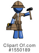 Blue Design Mascot Clipart #1550189 by Leo Blanchette