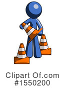 Blue Design Mascot Clipart #1550200 by Leo Blanchette