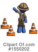 Blue Design Mascot Clipart #1550202 by Leo Blanchette