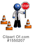 Blue Design Mascot Clipart #1550207 by Leo Blanchette