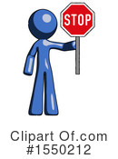 Blue Design Mascot Clipart #1550212 by Leo Blanchette